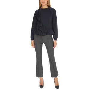 Helmut Lang Houndstooth Cropped Flare Pant Size 2